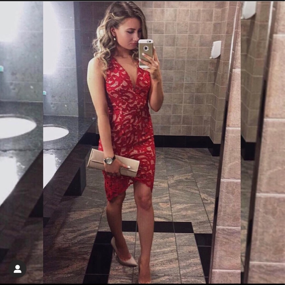 Red Lace Dress
